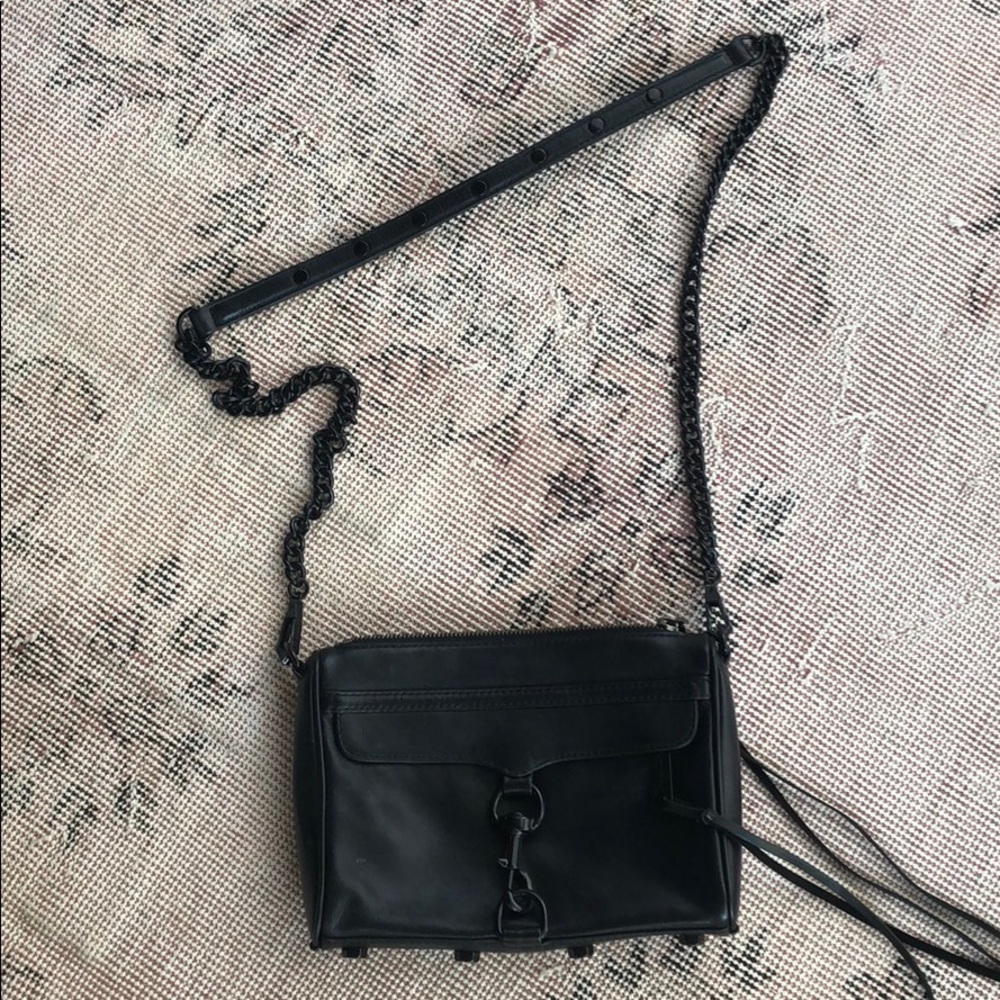 Rebecca minkoff crossbody purse. Black with black